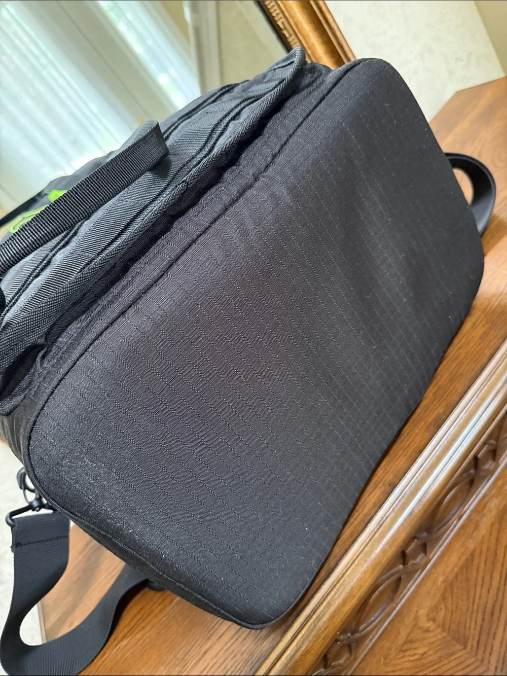 New w/o paper tag. Nike Black Duffel Cooler Bag with Neon Green Accents